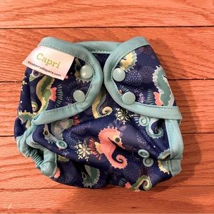 Capri Blueberry Seahorse Diaper Cover